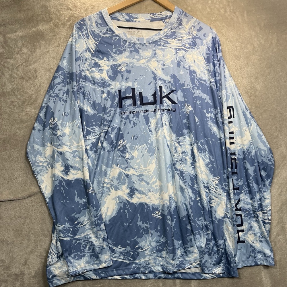 Huk Shirt Men's MOSSY OAK PERFORMANCE CREW 2XL